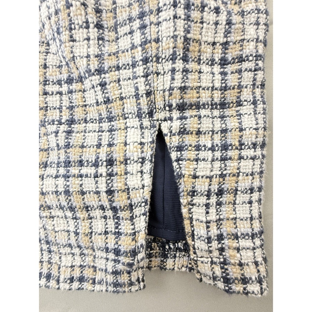 Abercrombie Tweed Mini Dress Small Plaid Preppy Old Money Quiet Luxury - Picture 3 of 16